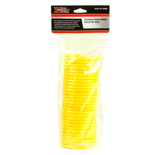 Premium Recoil Air Hose - 25' x 1/4"