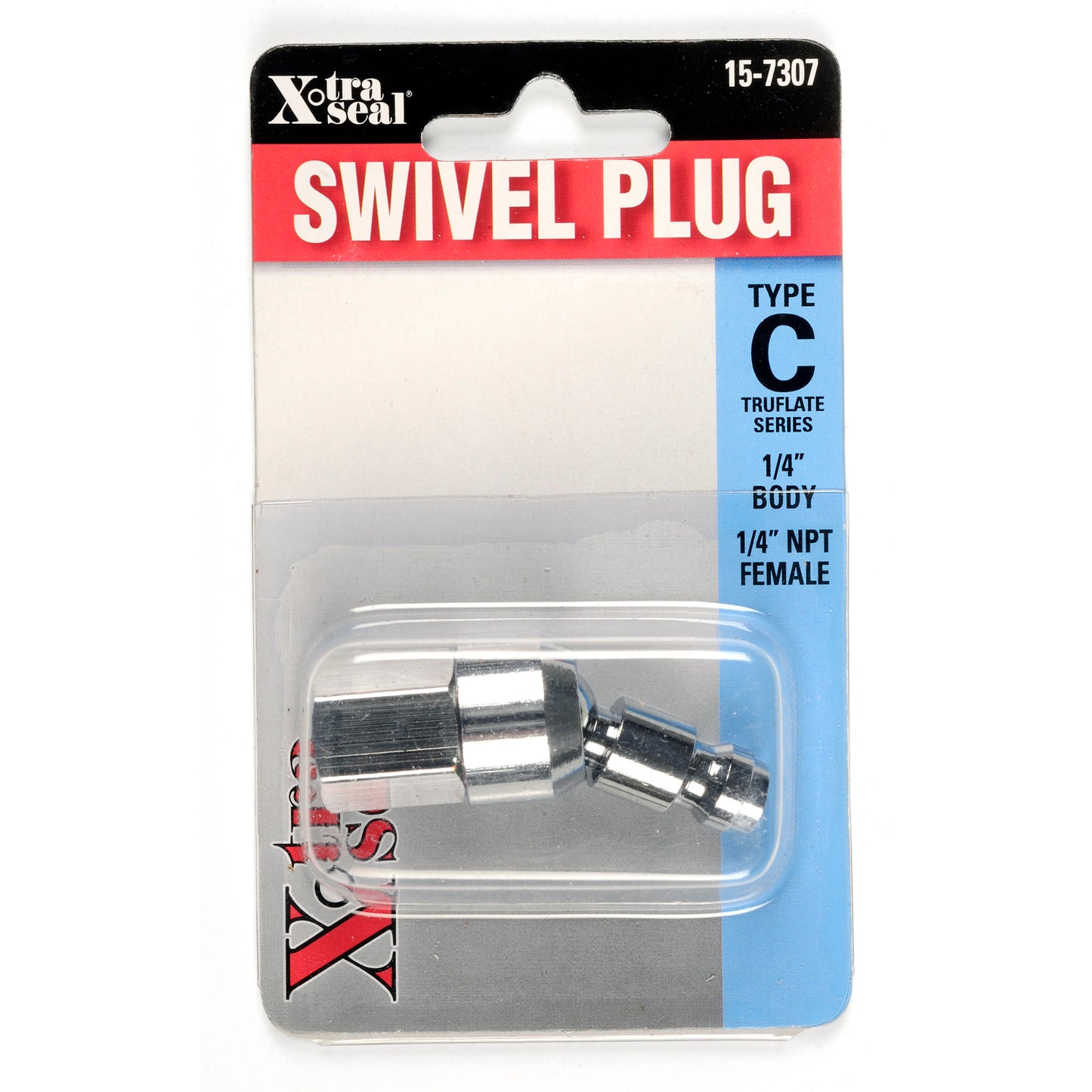 Auto. Type C Swivel Plug - 1/4" Body, 1/4" NPT F