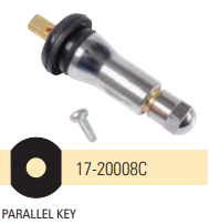 TPMS Rubber Snap-in Valve for GM with Chromed Sleeve/Cap