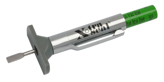 Tread Depth Gauge with Round Aluminum Bar, Color Coded