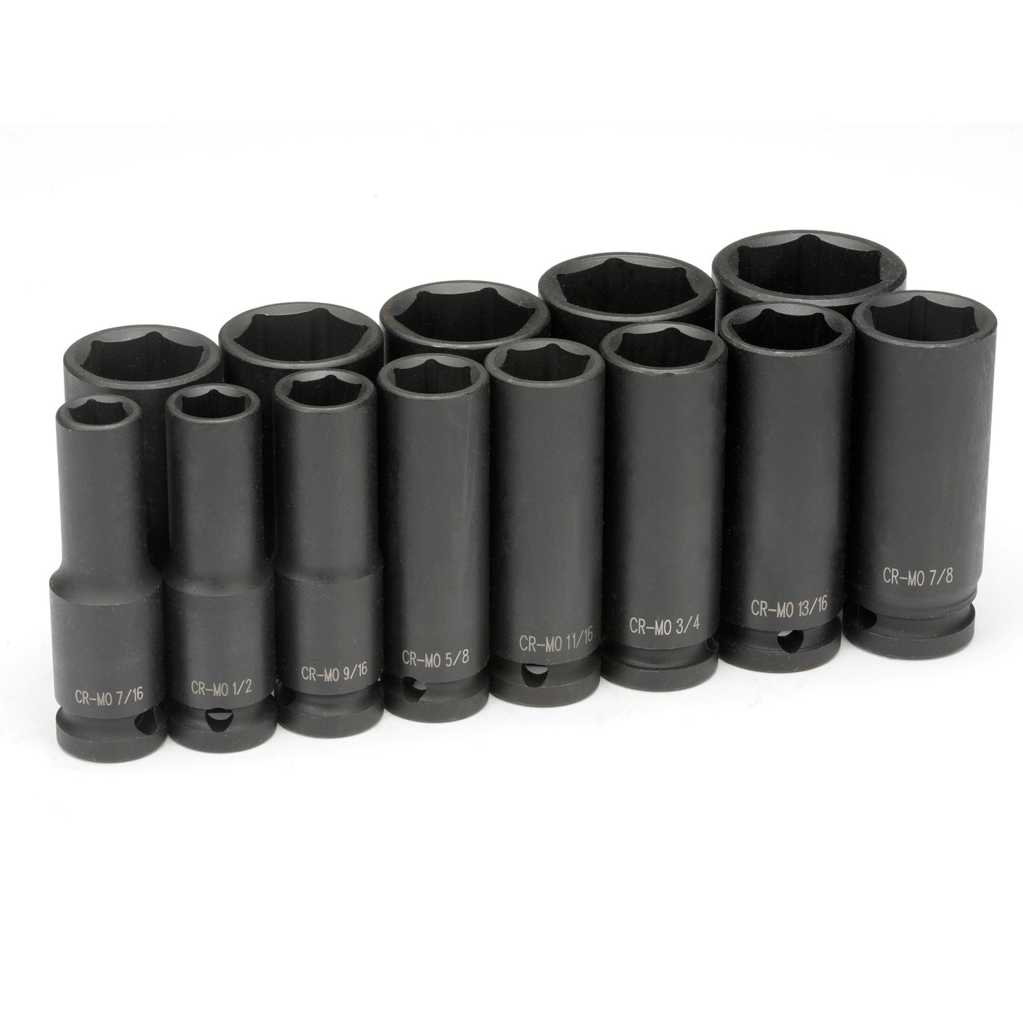 13pc SAE Deep Impact Socket Set - 1/2" Drive
