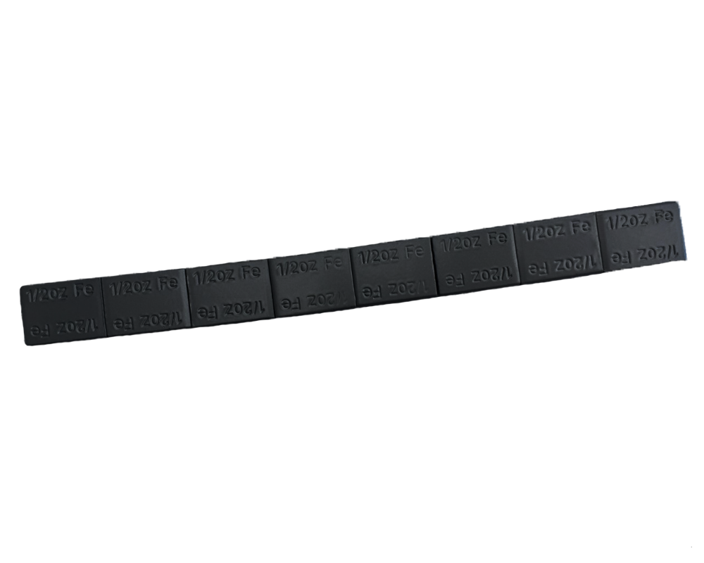 Adhesive 1/2 oz x 8 Steel Coated Black, 28 4 oz Strips, Cold Weather Tape