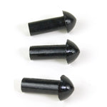 7/16" Black Mushroom Plug