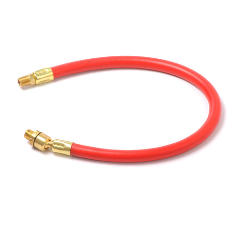 24" x 3/8" Whip Air Swivel Hose, 1/4" NPT