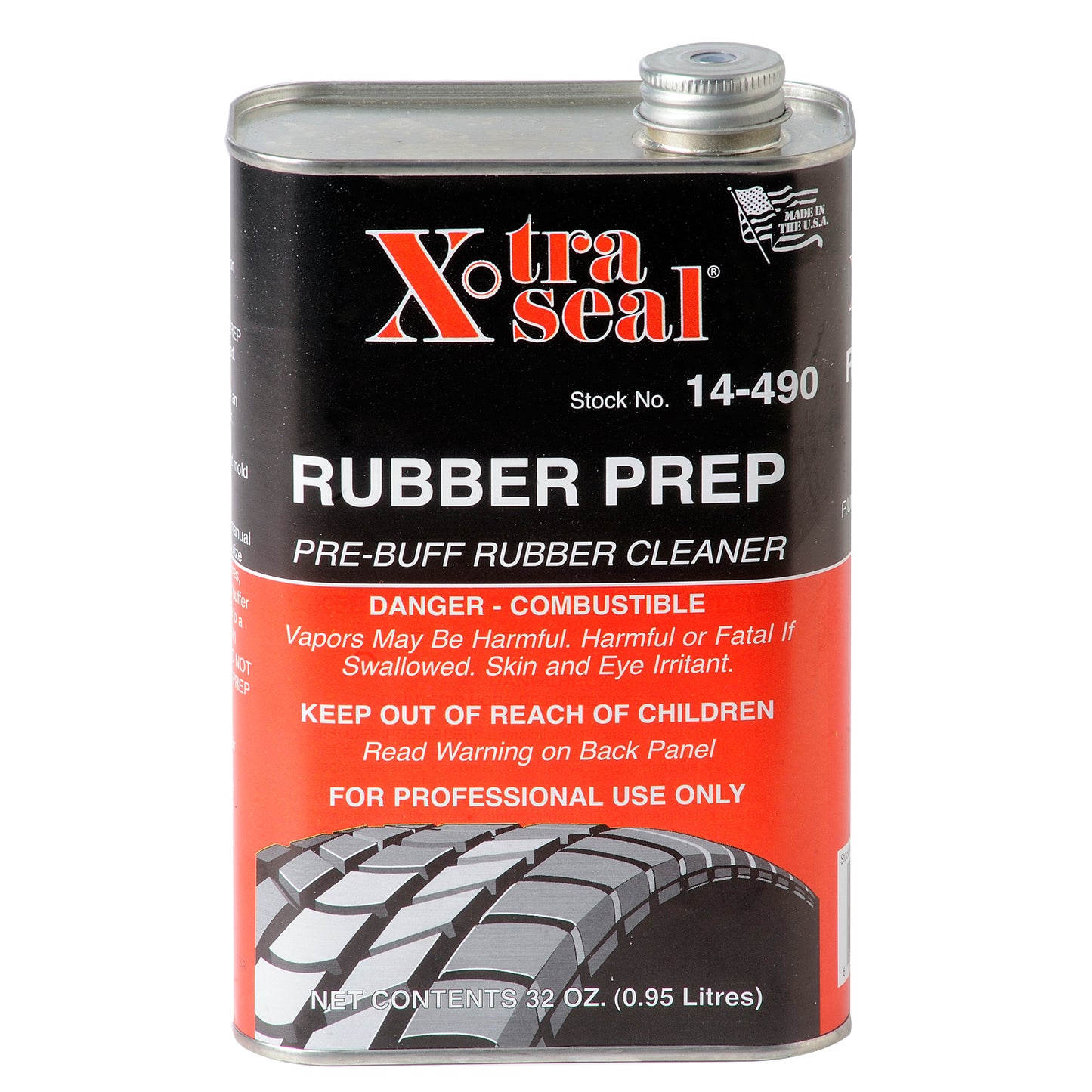 Rubber Prep (Pre-Buff) Solution 32 oz. (945ml), Non-Flammable