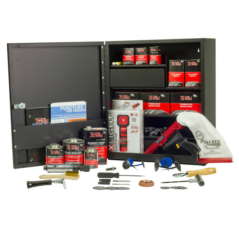 Tire Repair Cabinet with Product Assortment