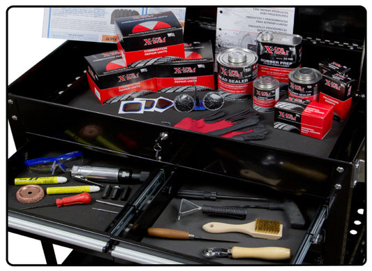 Heavy Duty Service Cart with Tire Repair Assortment