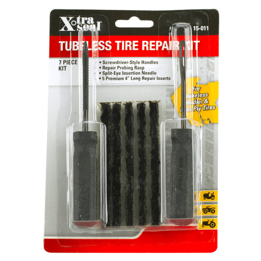 Tubeless Tire Repair Kit (Screwdriver-Style Handles)