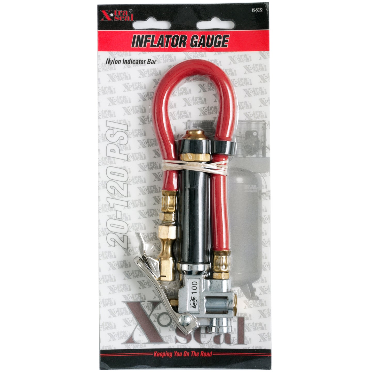 Inflator Gauge with 12" Hose