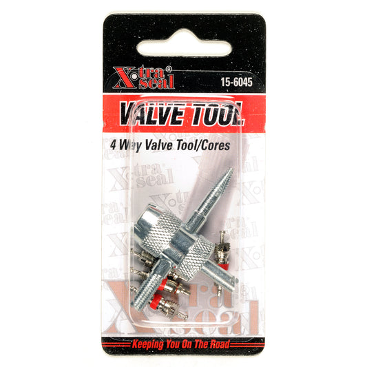 4-Way Valve Tool with 4 Valve Cores