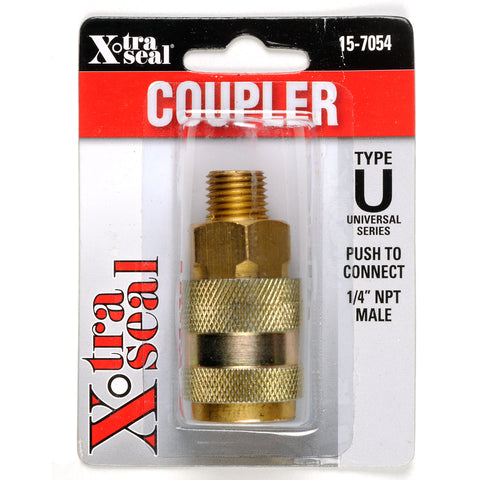 Universal Push-On Coupler - 1/4" NPT M