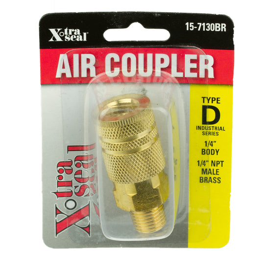 Ind. Type D Coupler M, Brass