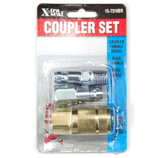 Auto. Type C Coupler Set, Brass