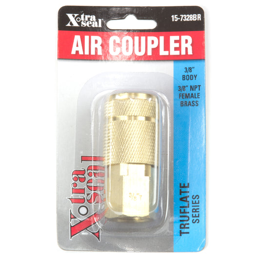Auto. Type G Coupler - 3/8" Body, 3/8" NPT F, Brass