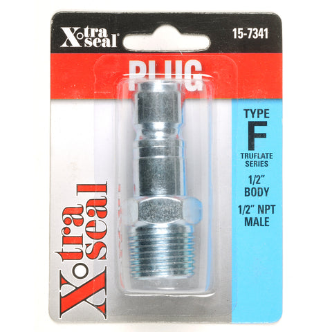 Auto. Type F Plug - 1/2" Body, 1/2" NPT M