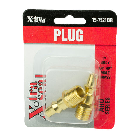 Aro Type B Plug - 1/4" Body, 1/4" NPT M, Brass