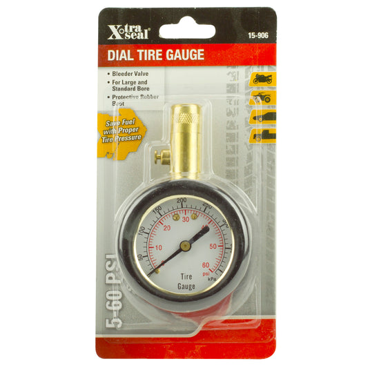 Dial Gauge with Bleeder (5-60 PSI)