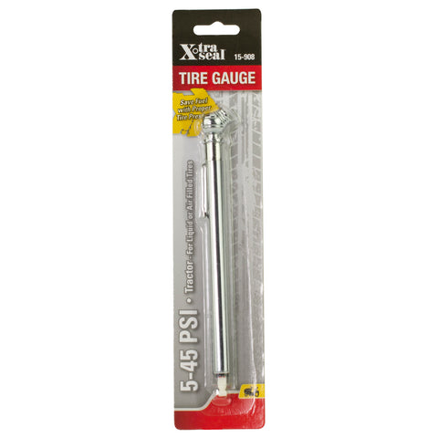 Tractor Tire Gauge for Air/Liquid (5-45 PSI)