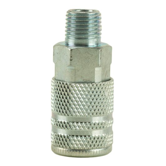 Ind. Type D Coupler - 1/4" Body, 1/4" NPT M