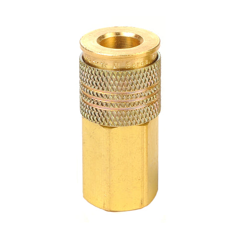 Universal Coupler - 1/4" Body, 1/4" NPT F, Brass