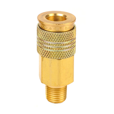 Universal Coupler - 1/4" Body, 1/4" NPT M, Brass