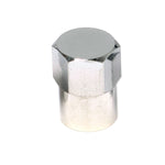 Long Skirted Chrome Hex Cap with Seal