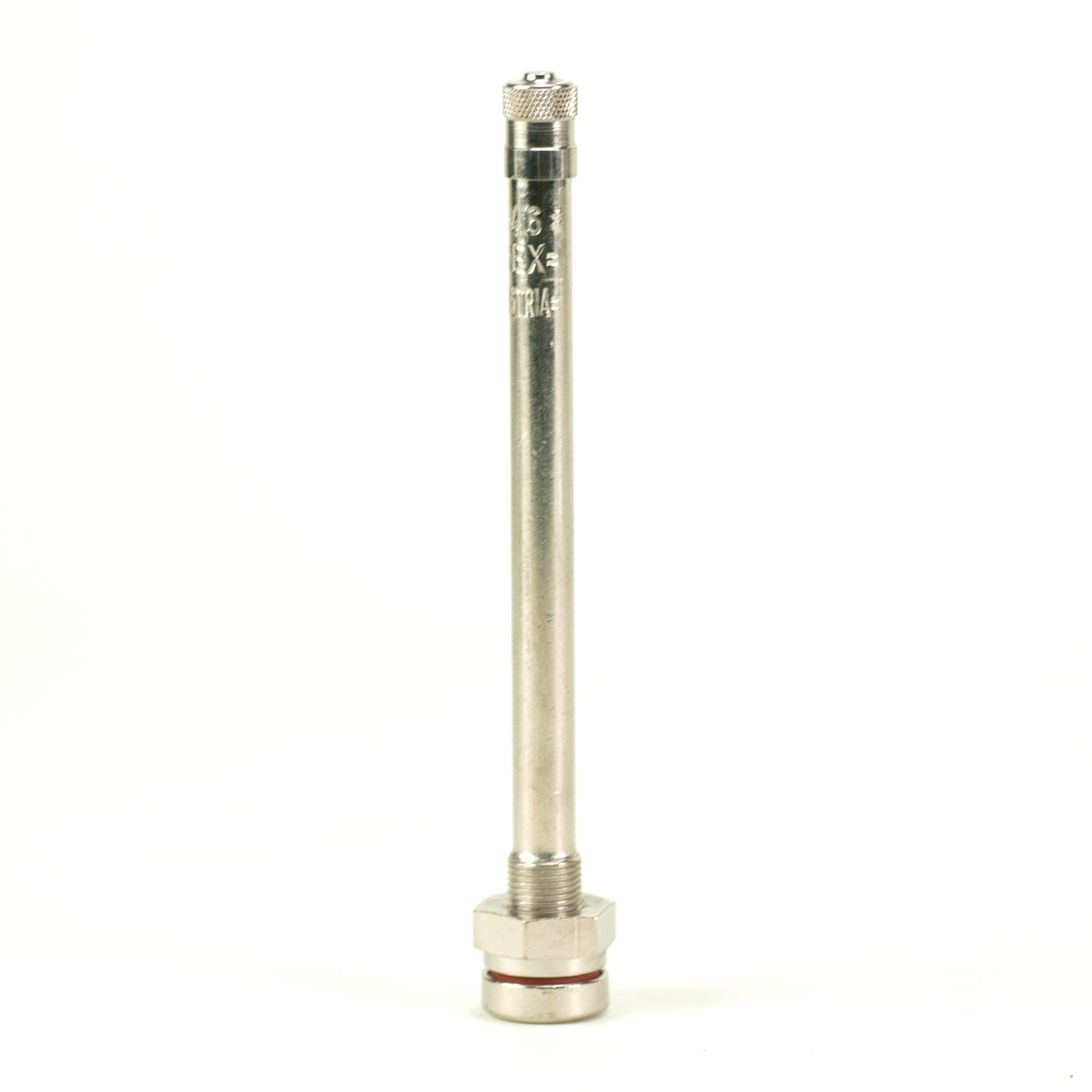 4 3/8" Nickel Plated Truck Valve, Straight (TR 546)