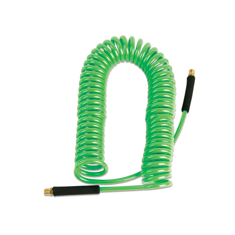 50' x 3/8" Green Recoil Air Hose for Nitrogen, 1/4" NPT