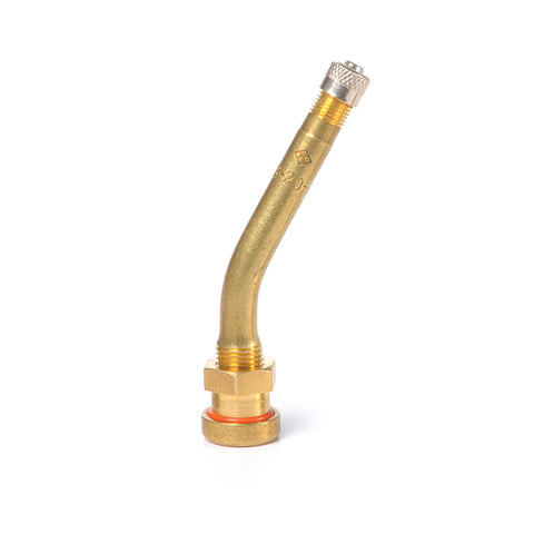 2" Long Brass Valve with 27° Bend