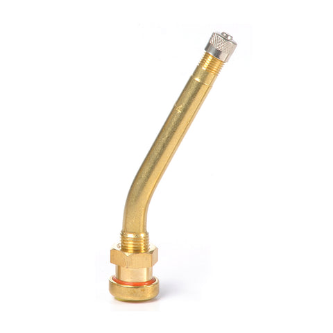 2 3/8" Long Brass Valve with 27° Bend