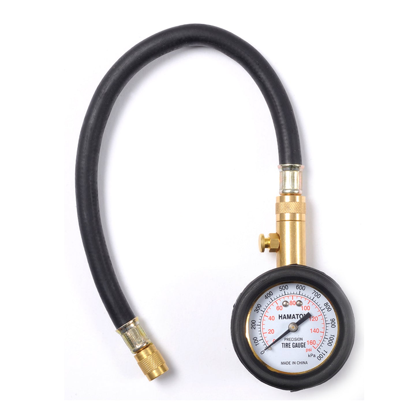 Dial Gauge with 14" Hose, PSI & kPa (0-160 PSI)