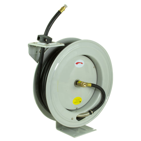 Retractable Hose Reel with 50' x 3/8" Rubber Hose