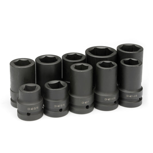 10pc SAE & Metric Wheel Service Set - 1" Drive