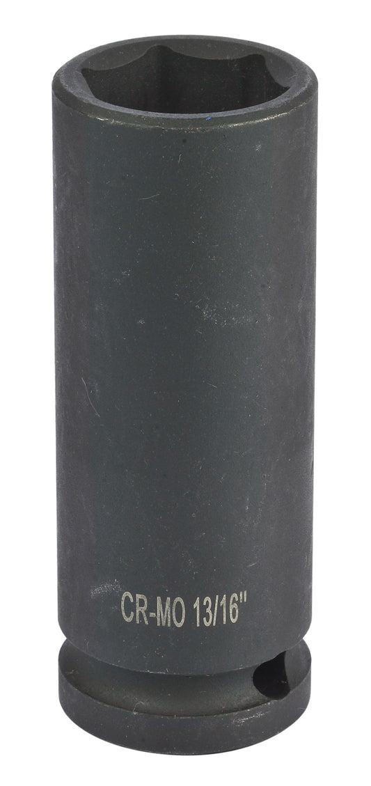 1/2" Drive, SAE Socket, Deep Length, 13/16"