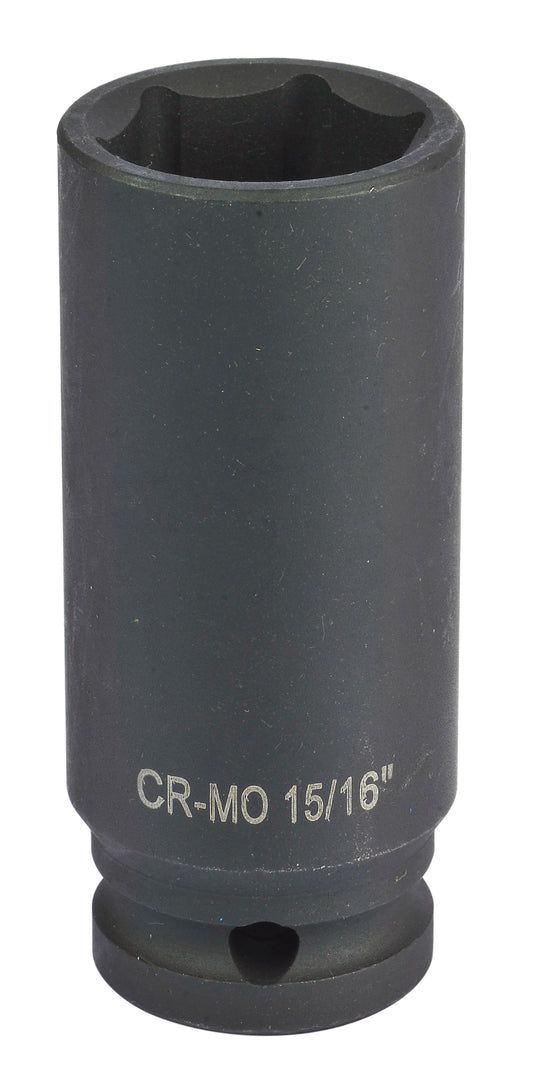 1/2" Drive, SAE Socket, Deep Length, 15/16"