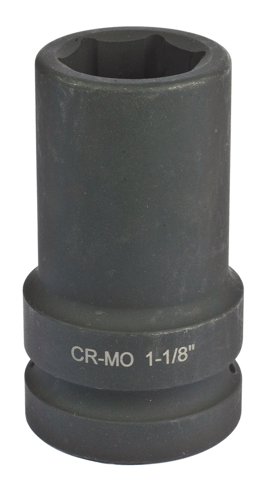 1" Drive, SAE Socket, Deep XTRA Thin Walled, 1-1/8"