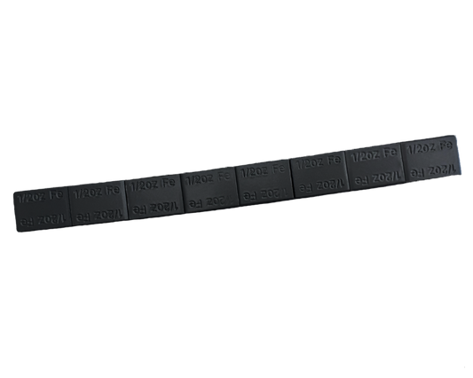 Adhesive 1/2 oz x 8 Steel Coated Black, 28 4 oz Strips, Cold Weather Tape