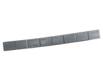 Adhesive 1/2 oz x 8 Steel Coated Silver, 28 4 oz Strips, Cold Weather Tape