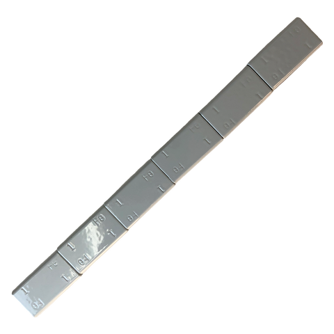 Adhesive 1 oz x 6 Steel Coated Silver, 16 6oz Strips, Cold Weather Tape